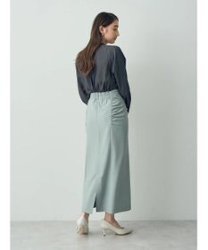 YECCA VECCA シャーリングロングナロースカート