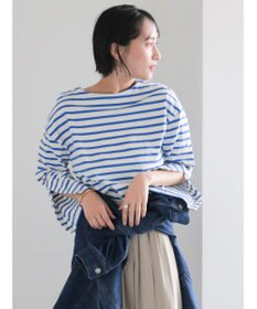 Te chichi ショルダー釦ボーダーカットソー