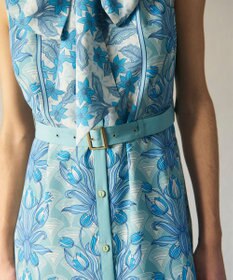 GRACE CONTINENTAL サラサストライププリントワンピース