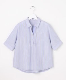 J.PRESS LADIES ドライコットン ストライプ ポロ カットソー