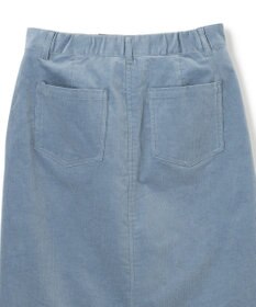 UNFILO ストレッチコーデュロイ Iラインスカート