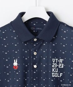 23区GOLF 【MEN】【吸水速乾/UVカット】ミッフィーフェイスポロシャツ