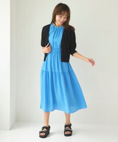 Feroux ウエストシャーリングティアード ワンピース