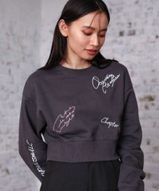 Green Parks ・ＥＬＥＮＣＡＲＥ　ＤＵＥ　ロゴ刺繍ショートスウェッ