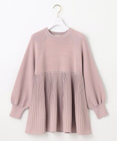 ANY SIS 【洗える】プリーツコンビ ニット