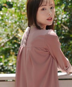 Tiaclasse L 【洗える】ラウンドスリットチュニック