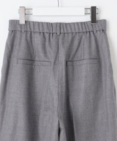 自由区 【洗える】ウォッシャブルウールサキソニーワイド パンツ