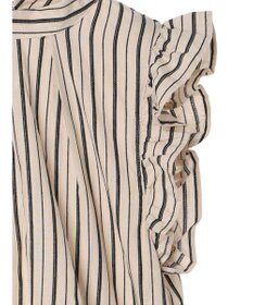 Green Parks ・ＥＬＥＮＣＡＲＥ　ＤＵＥ　ストライプフリルブラウス