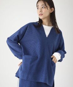 Green Parks 柄圧縮ポンチキーネックプルオーバー