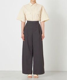 NAVE 【ReNAVE・洗える/撥水加工/接触冷感/UVケア/セットアップ】ナイロンタスラン シャツ