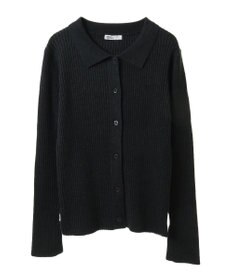 CRAFT STANDARD BOUTIQUE 襟付きニットコンパクトカーディガン