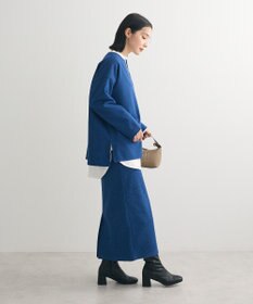 Green Parks 柄圧縮ポンチキーネックプルオーバー