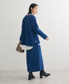 Green Parks 柄圧縮ポンチキーネックプルオーバー