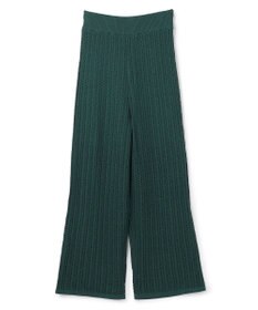 uncrave シースルーケーブルニット パンツ