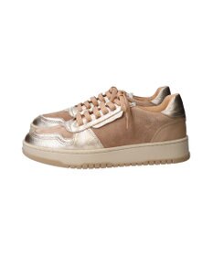 INTER-CHAUSSURES 【QUSHELI】異素材コンビレースアップスニーカー