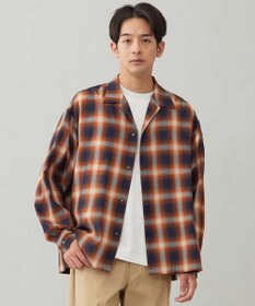 UNFILO MENS 【男女兼用】エアリーシアー オンブレシャツ