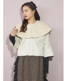 Green Parks ■ＥＳＣＡＲ　フラッフィーケープ付ショートコート