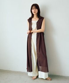 YECCA VECCA ドライタッチシアードロストワンピース