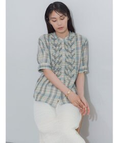 Te chichi チェックフリルブラウス《2026 SUMMER LOOK item》