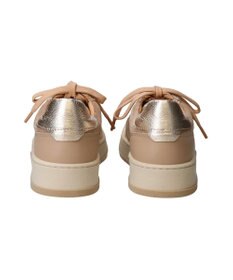 INTER-CHAUSSURES 【QUSHELI】異素材コンビレースアップスニーカー