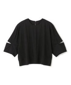 BEIGE， 【洗える】DUOMO / コットンスリットスリーブトップス