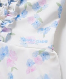 OP／FILA 【marie claire ENFANTS】花柄Aラインワンピース水着