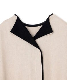 BEIGE， 【S-size】CHESTNUT / ノーカラーブラウス