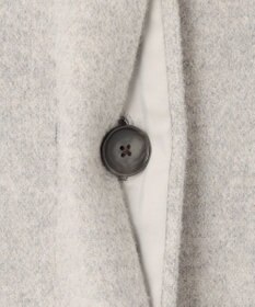 自由区 S シャルムビーバーノーカラーロング コート