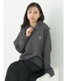 earth music&ecology ハーフＺＩＰ裏起毛プルオーバー