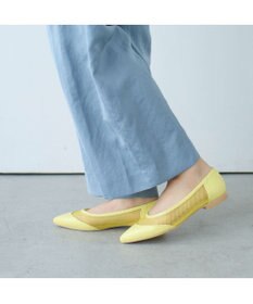 MODE ET JACOMO <carino>【レイン対応】メッシュポインテッドトゥパンプス