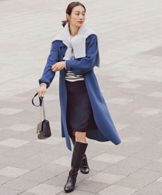 23区 L 【好評につき新色追加/CLASSY.1月号掲載】ウールカシミヤブレンド スタンドネック ニット