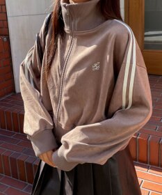 WEGO スエードポンチクロップドトラックジャケット