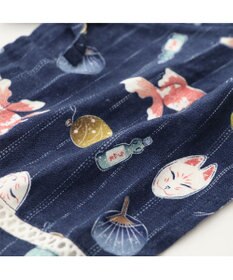 PET PARADISE ペットパラダイス 接触冷感 背中開き 甚平 《縁日柄》　小型犬