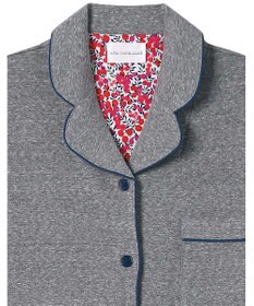 une nana cool 【綿100%】やわらか杢フライスパジャマ MADE WITH LIBERTY FABRIC