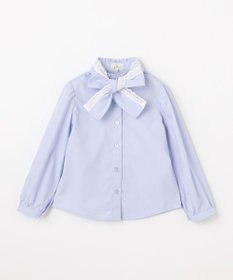 組曲 KIDS 【110-140㎝】 レースリボンタイブラウス