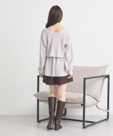 earth music&ecology バックレースアップショートパンツ