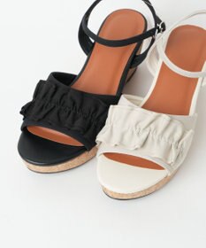 WEGO ウェッジソールフリルサンダル