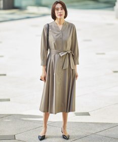 自由区 L 【接触冷感・UVカット・吸水速乾・洗える】ドライタッチファンクショナル ワンピース