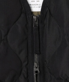 UNFILO 【120-150cm】TAION ミリタリーZIP Vネック ダウンジャケット(UNISEX)