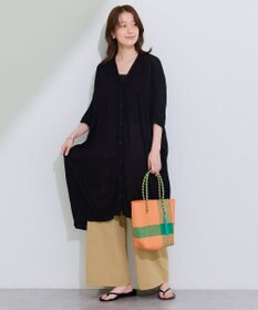 Green Parks ハシゴレースレーヨンクレープチュニック