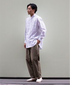 KASHIYAMA GIZA 100/2 バンドカラーシャツ