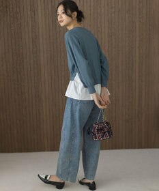 組曲 L 【加藤ローサさん着用】ライトデニムカーブパンツ