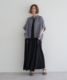 YECCA VECCA サイドスリットドロストシャツ
