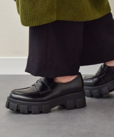 Bridget Birkin 【Round About】ラギットソールローファー