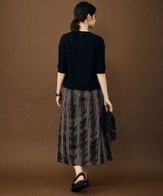 自由区 マルチストライプジャカード スカート