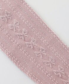 ANY KIDS ジャガードリボン柄タイツ