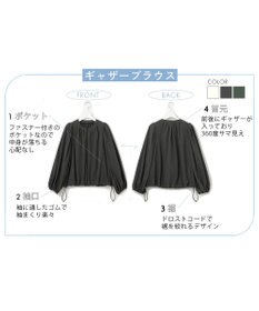 #Newans 【UVカット/撥水/接触冷感】ギャザーブラウス ラッシュガード