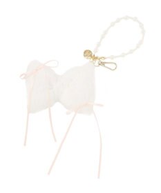 Maison de FLEUR フェイクファーリボンチャーム