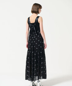 GRACE CONTINENTAL フラワー刺繍ノースリーブワンピース