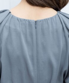 Tiaclasse 【洗える】麻調ギャザーワンピース